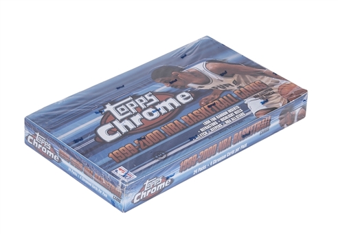 1999-00 Topps Chrome Basketball Factory Sealed Hobby Box (24 Packs)